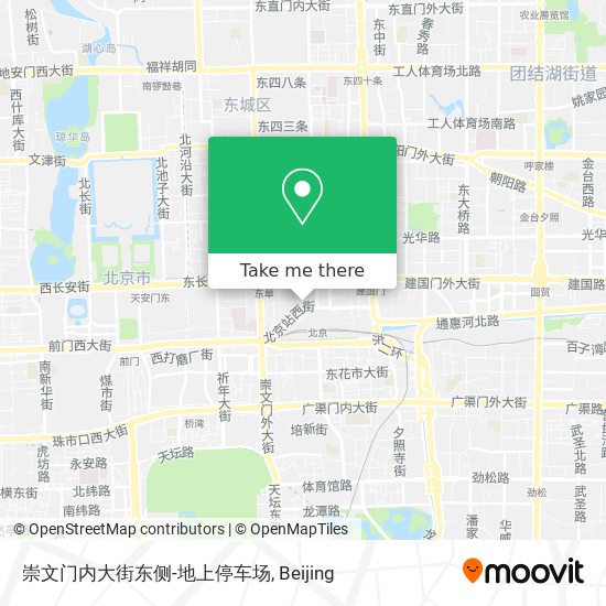 崇文门内大街东侧-地上停车场 map
