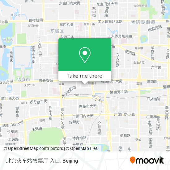 北京火车站售票厅-入口 map