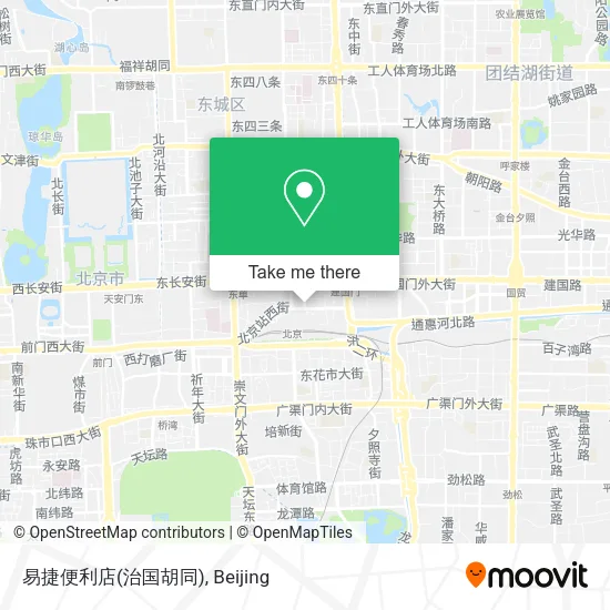 易捷便利店(治国胡同) map