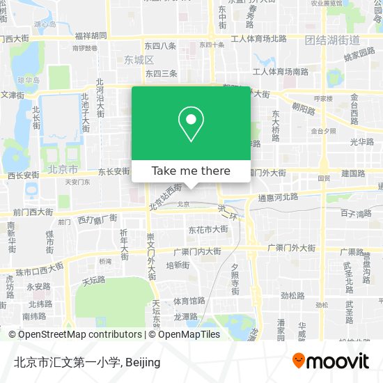 北京市汇文第一小学 map