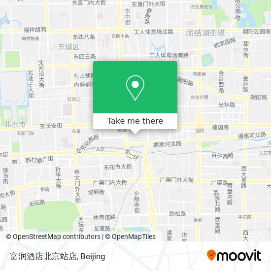 富润酒店北京站店 map