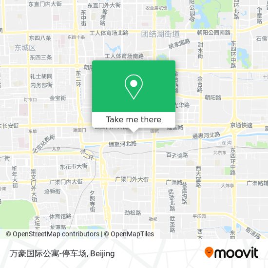 万豪国际公寓-停车场 map