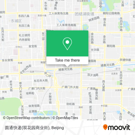 圆通快递(双花园商业街) map
