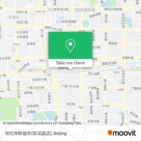 世纪华联超市(双花园店) map