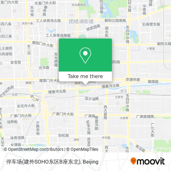 停车场(建外SOHO东区B座东北) map
