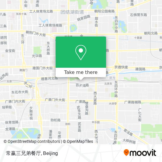 How to get to 常赢三兄弟餐厅in 双井街道by Metro or Bus?