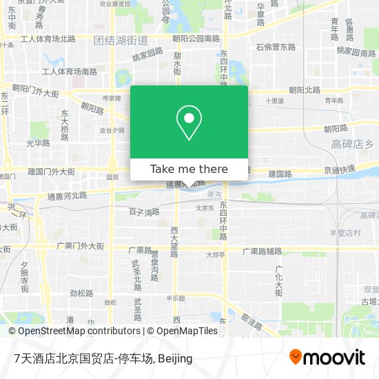 7天酒店北京国贸店-停车场 map