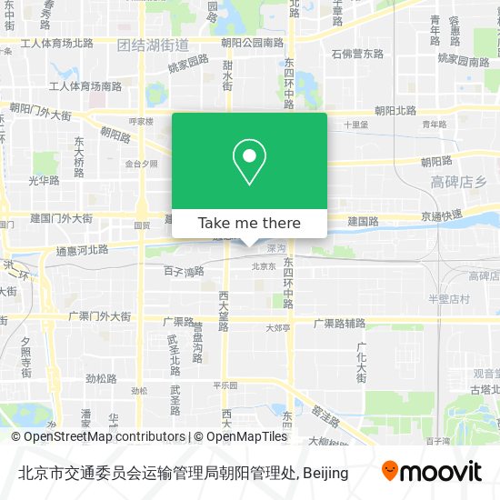 北京市交通委员会运输管理局朝阳管理处 map