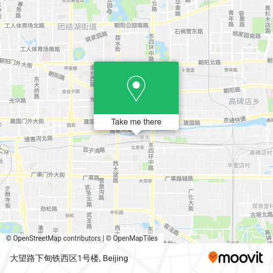 大望路下甸铁西区1号楼 map
