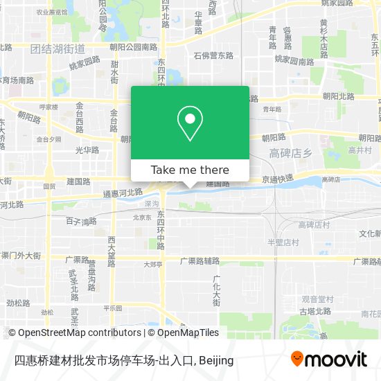 四惠桥建材批发市场停车场-出入口 map