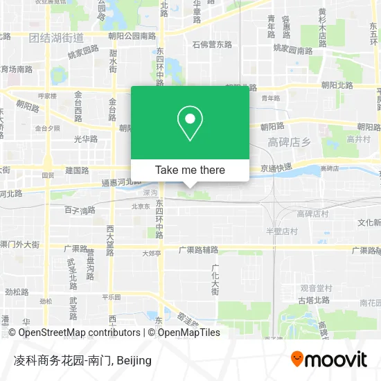 凌科商务花园-南门 map