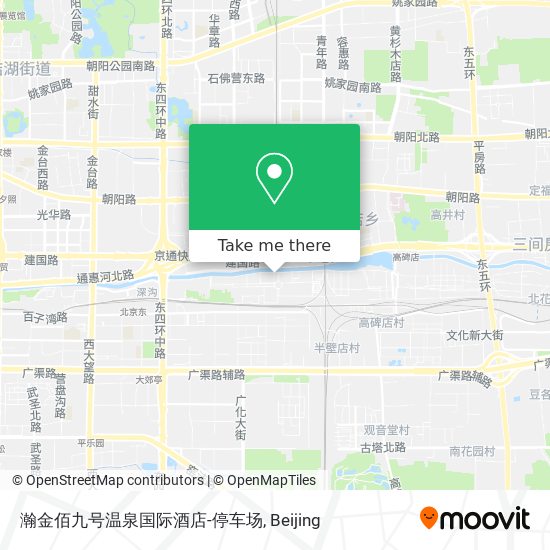 瀚金佰九号温泉国际酒店-停车场 map
