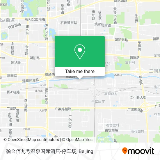 瀚金佰九号温泉国际酒店-停车场 map