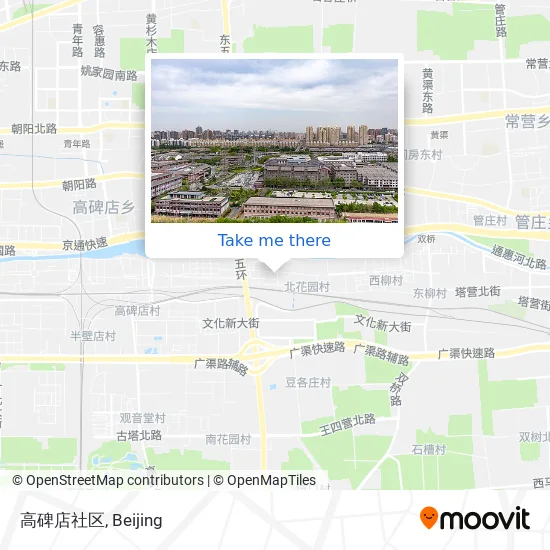 高碑店社区 map