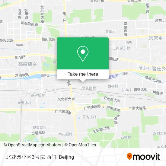 北花园小区3号院-西门 map
