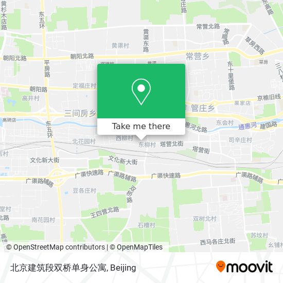 北京建筑段双桥单身公寓 map