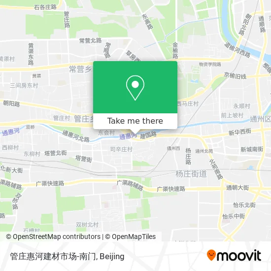 管庄惠河建材市场-南门 map