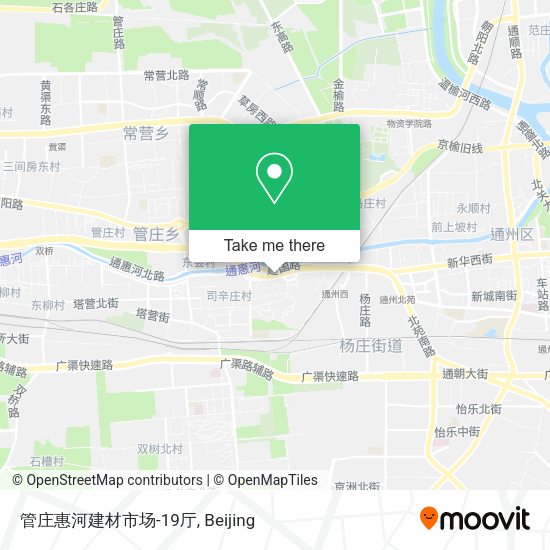 管庄惠河建材市场-19厅 map