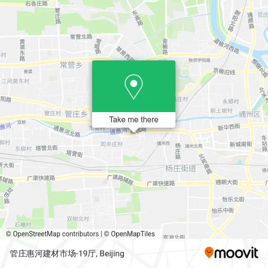 管庄惠河建材市场-19厅 map