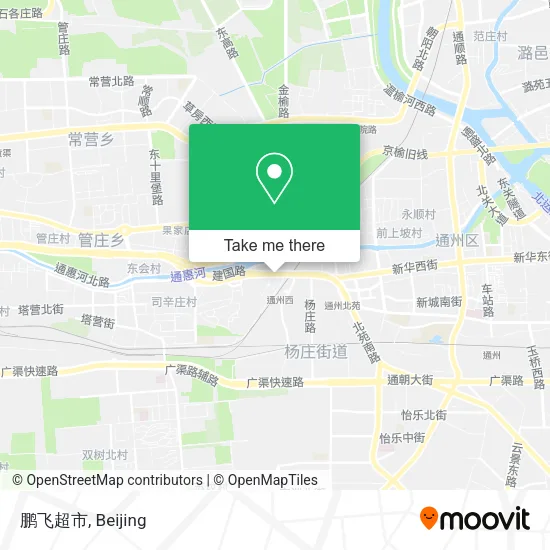 鹏飞超市 map