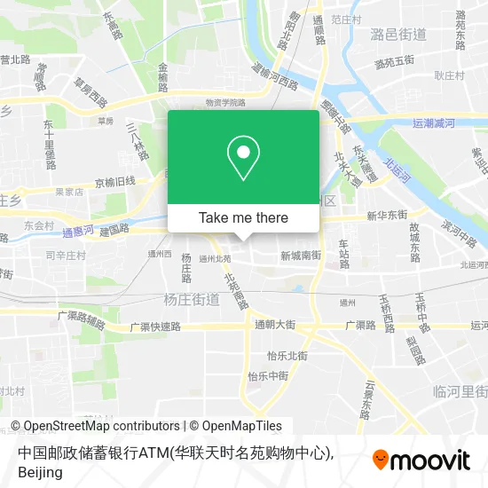 中国邮政储蓄银行ATM(华联天时名苑购物中心) map