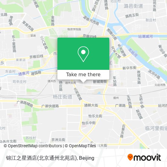 锦江之星酒店(北京通州北苑店) map