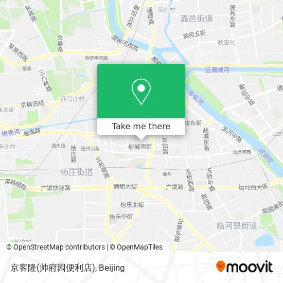 京客隆(帅府园便利店) map