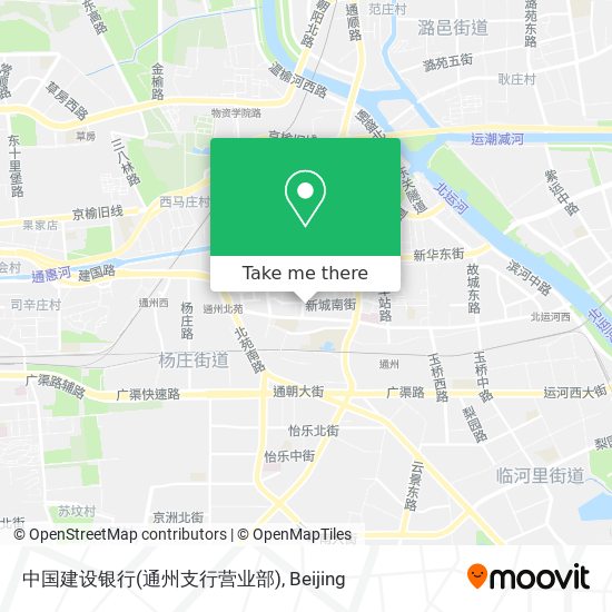 中国建设银行(通州支行营业部) map