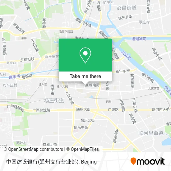 中国建设银行(通州支行营业部) map