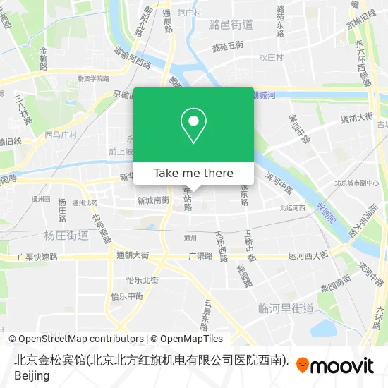 北京金松宾馆(北京北方红旗机电有限公司医院西南) map