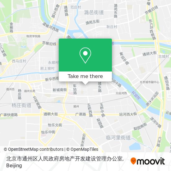 北京市通州区人民政府房地产开发建设管理办公室 map