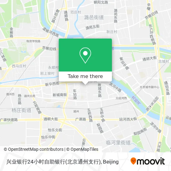 兴业银行24小时自助银行(北京通州支行) map