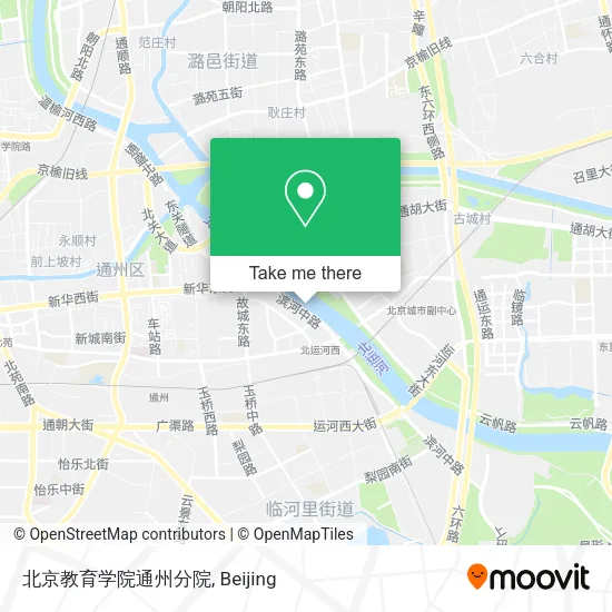 北京教育学院通州分院 map