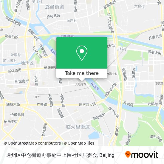 通州区中仓街道办事处中上园社区居委会 map