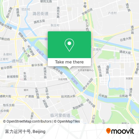 富力运河十号 map