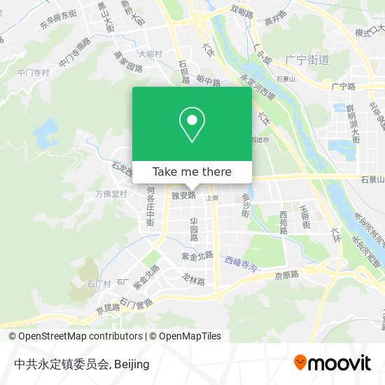 中共永定镇委员会 map