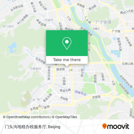 门头沟地税办税服务厅 map
