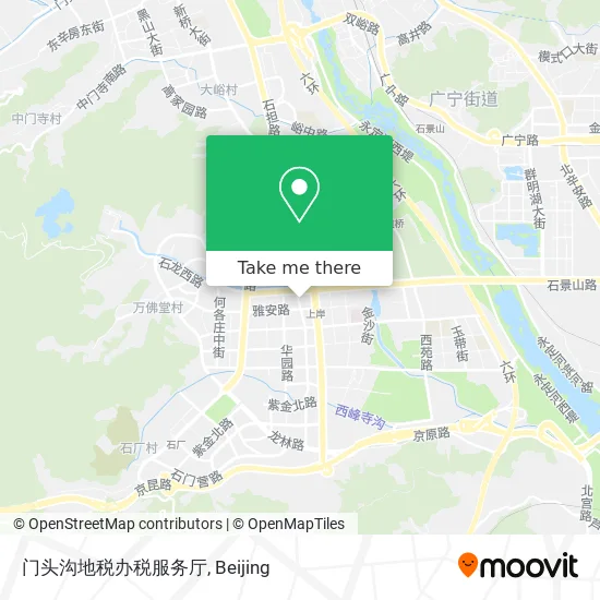 门头沟地税办税服务厅 map