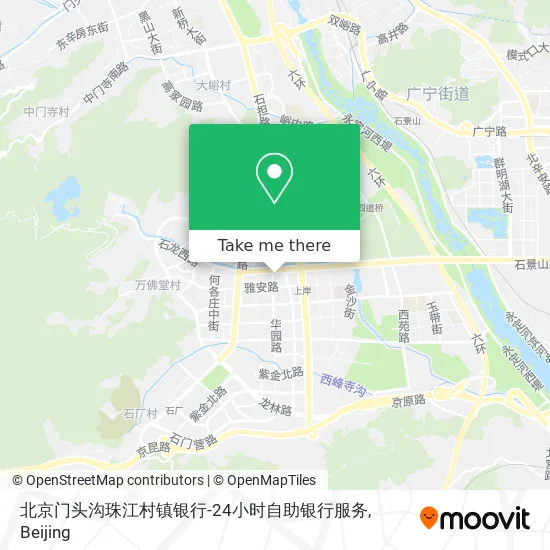 北京门头沟珠江村镇银行-24小时自助银行服务 map