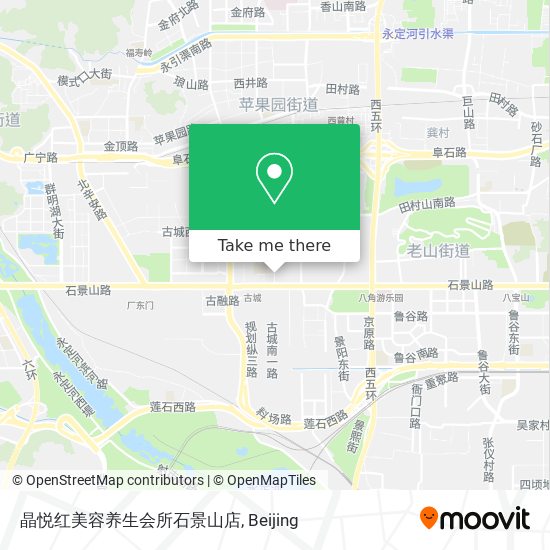 晶悦红美容养生会所石景山店 map