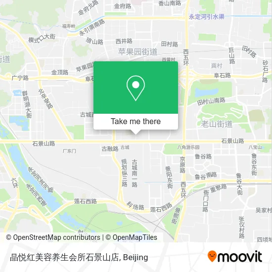 晶悦红美容养生会所石景山店 map