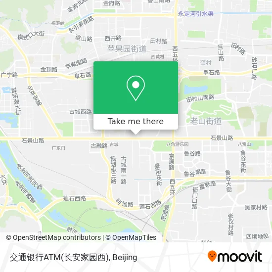 交通银行ATM(长安家园西) map