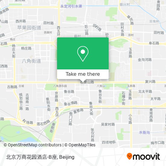 北京万商花园酒店-B座 map