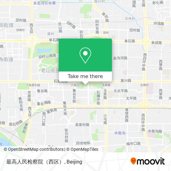 最高人民检察院（西区） map