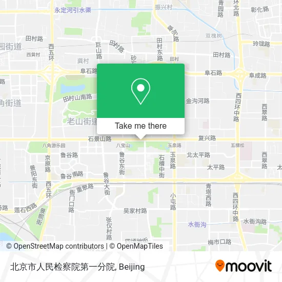 北京市人民检察院第一分院 map