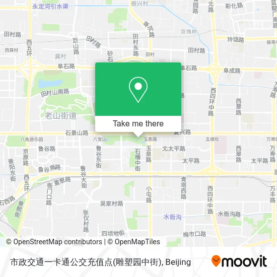 市政交通一卡通公交充值点(雕塑园中街) map