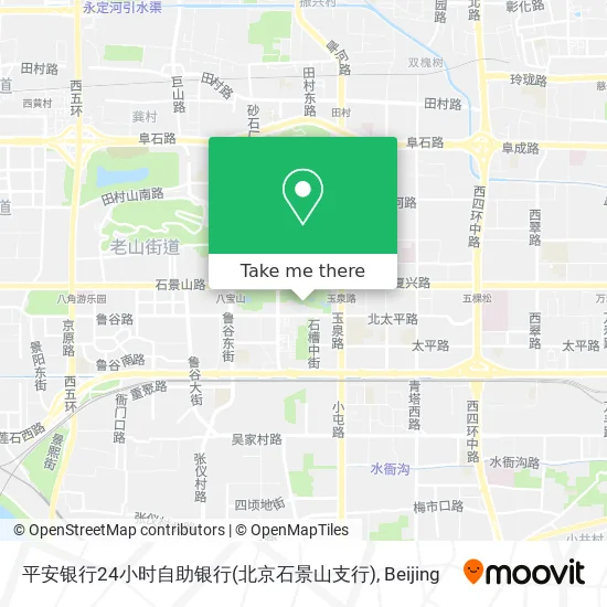 平安银行24小时自助银行(北京石景山支行) map