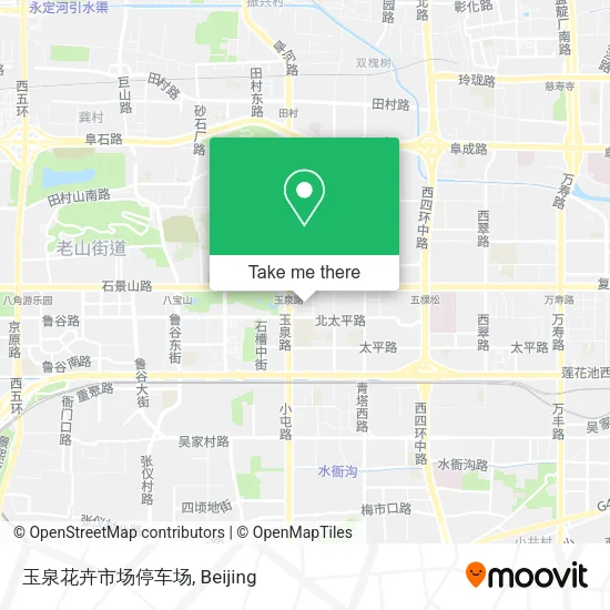 玉泉花卉市场停车场 map