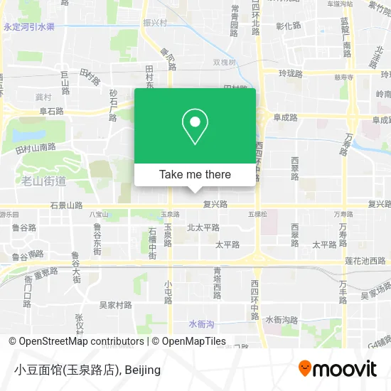 小豆面馆(玉泉路店) map