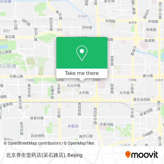 北京养生堂药店(采石路店) map